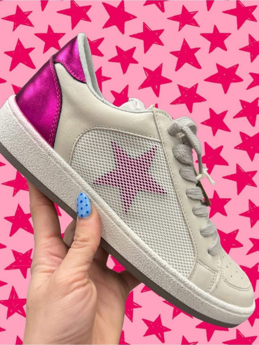 NIB ShuShop Regina Paz Low-Top Sneaker in Magenta Size 9 + extra laces